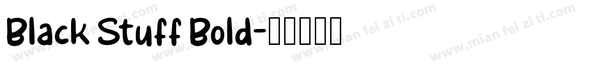 Black Stuff Bold字体转换
